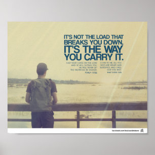It is not the load that breaks you down poster
