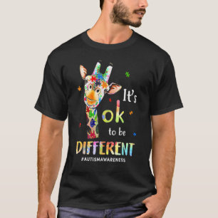 It Is Ok To Be Different Autismawareness T-Shirt