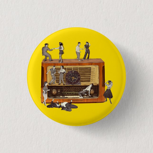  It is only Rock & Roll 3 Cm Round Badge (Front)
