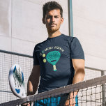 It is Racket Science Funny Padel Tennis T-Shirt<br><div class="desc">Show off your love for playing padel with this funny graphic tee. It features the slogan IT IS RACKET SCIENCE in cream and teal letters above an illustration of a padel tennis racket and balls.</div>