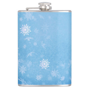 It Is Snowing Hip Flask