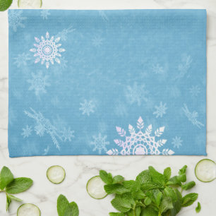 It Is Snowing  Tea Towel