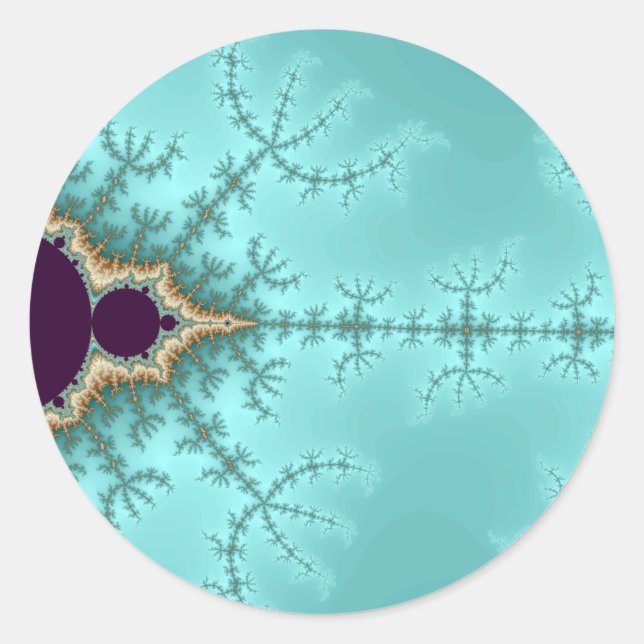 It is spreading - Fractal Classic Round Sticker (Front)