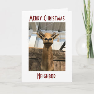 IT IS THE **CHRISTMAS MOOSE** SAYING HAPPY HOLIDAY CARD