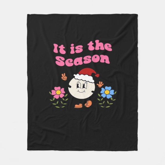 It Is The Season Christmas Fleece Blanket (Front)