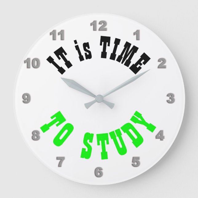 It is Time to Study Wall Clock (Front)