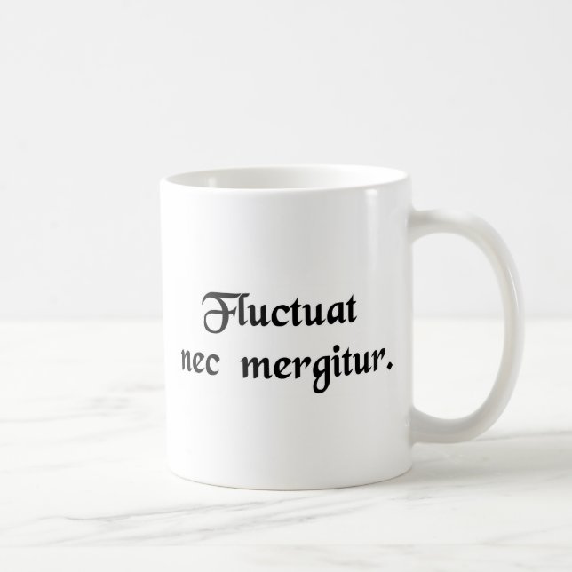 It is tossed by the waves but it does not sink coffee mug (Right)