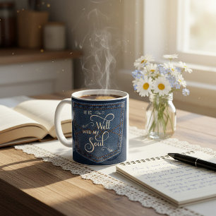 It is well denim pocket coffee mug