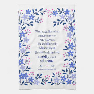 It is Well Hymn Dishtowel | Christian Kitchen Gift Tea Towel