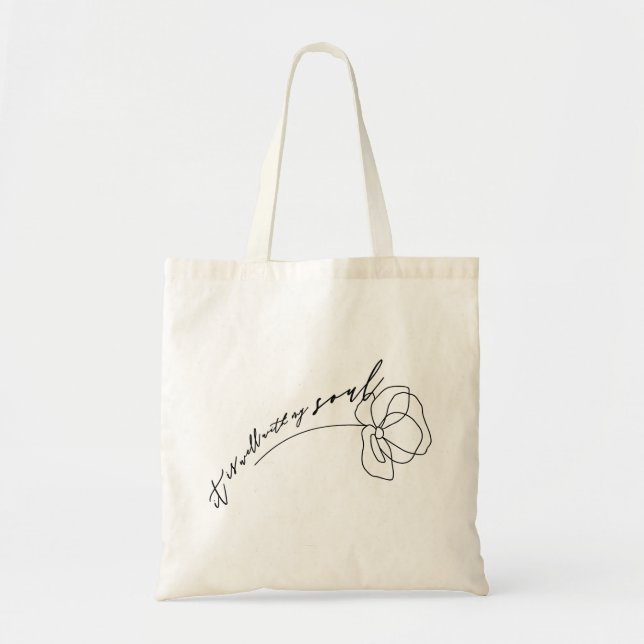 It is Well with My Soul Floral Tote Bag (Front)