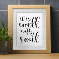 It is well with my soul frameable art
