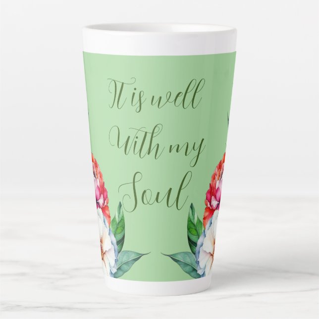 It Is Well With My Soul  Latte Mug (Front)