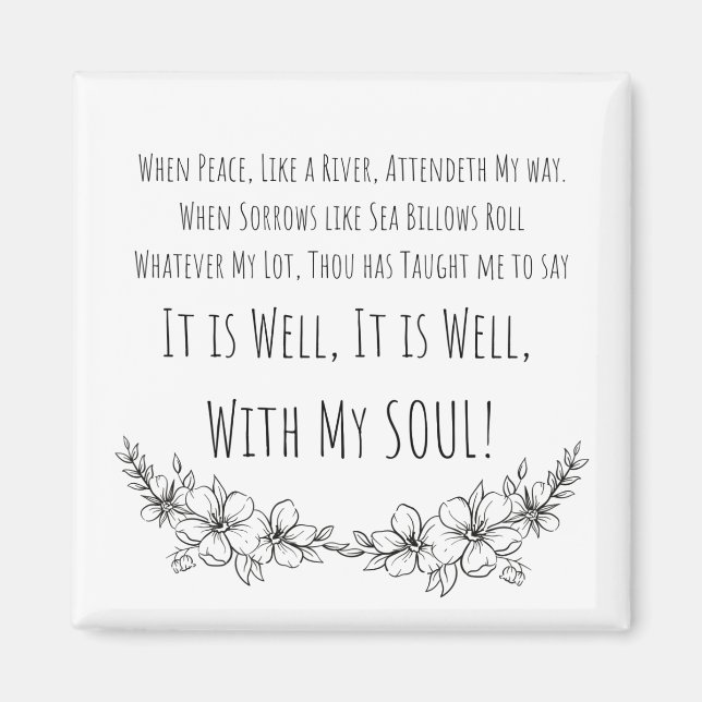 It is Well with My soul Magnet (Front)