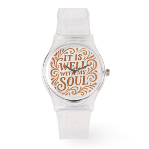 It is Well With My Soul Typography Watch