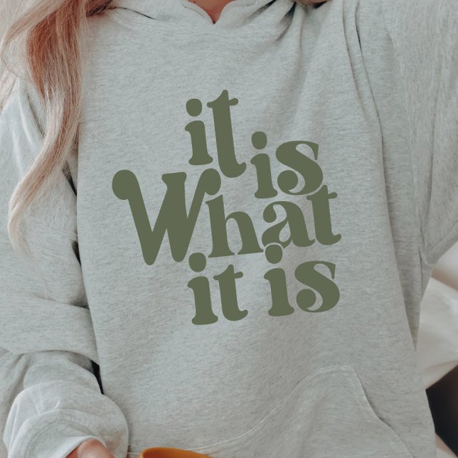 It is What it is Hoodie (Creator Uploaded)