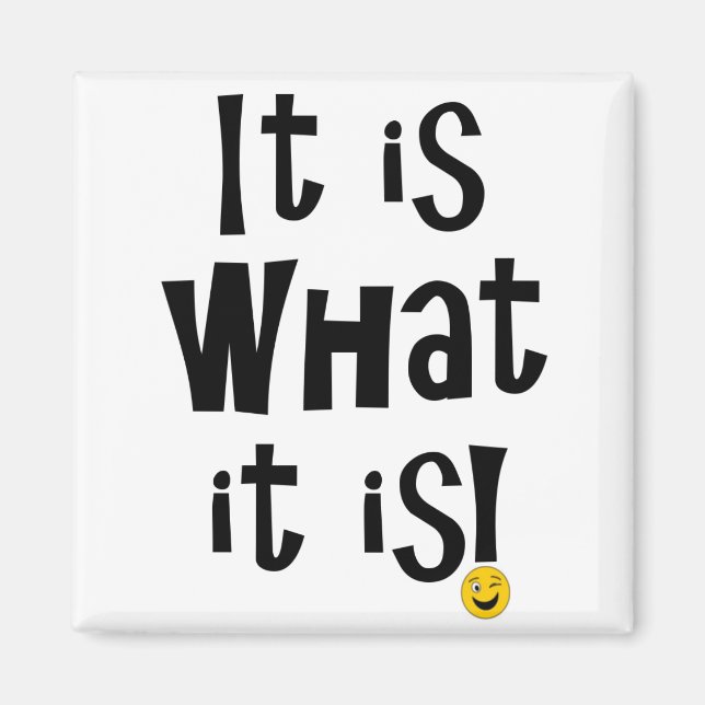 It is what it is! magnet (Front)