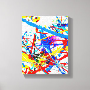 It Is What It Is Primary Colour Abstract Canvas Print