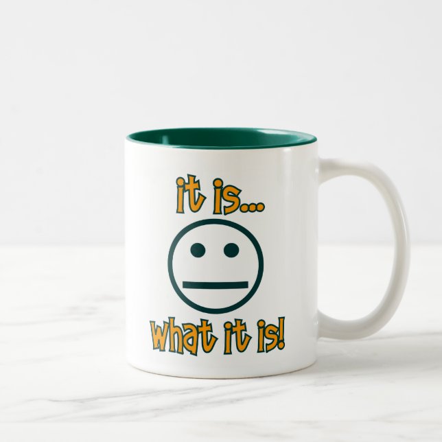 It is .....What it is! Two-Tone Coffee Mug (Right)