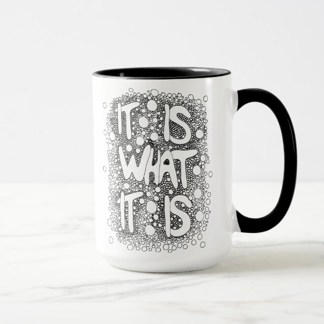 It Is What it Is, Word Art Coffee Mug (Right)