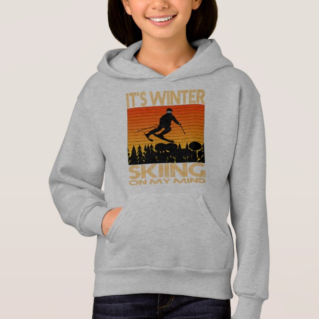 IT IS WINTER – SKIING ON MY MIND. (Front)