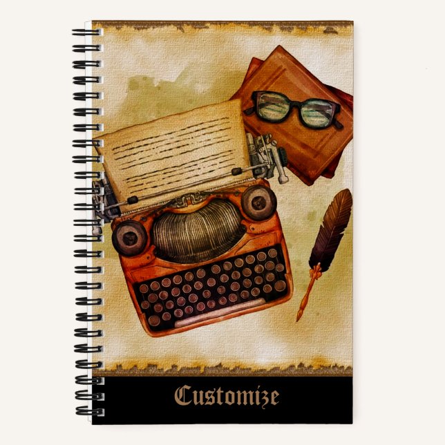 It Is Written Vintage Custom Notebook (Front)