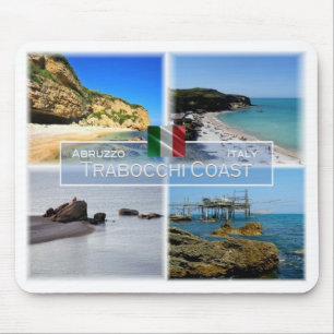 IT Italy - Abruzzo - Trabocchi Coast - Mouse Pad