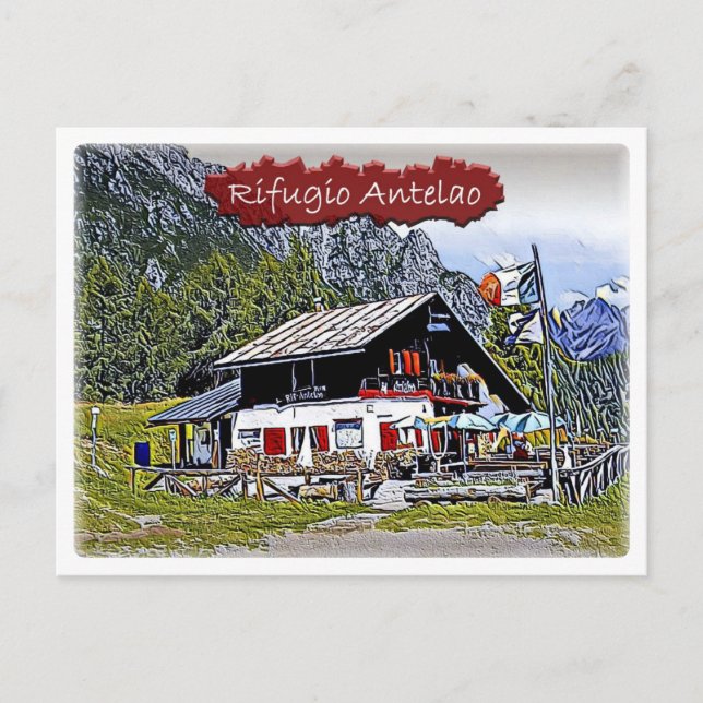 IT Italy - alpine hut Antelao - Postcard (Front)