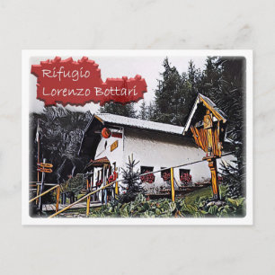 It Italy - alpine hut Lorenzo Bottari - Dolomiti Postcard