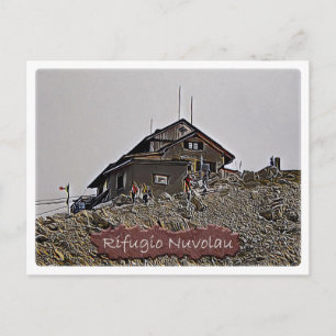 It Italy - alpine hut Nuvolau - Dolomiti - Postcard