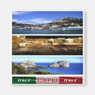 IT - Italy - Capri - Mosaic - Collage Magnet
