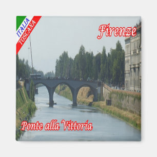 IT - Italy - Florence - Bridge Ponte alla Vittoria Magnet