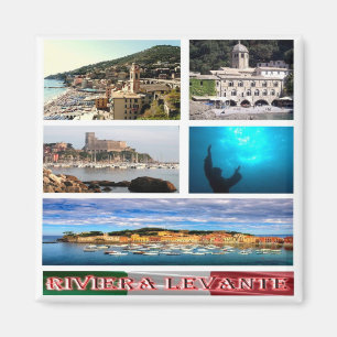 IT - Italy - Genoa - Riviera Levante - Mosaic Magnet