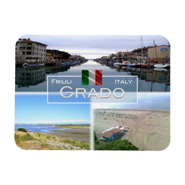 IT Italy - Grado - Pinewood - Magnet (Horizontal)