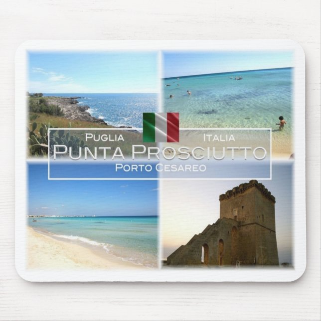 IT Italy - Puglia - Punta Prosciutto - Mouse Pad (Front)