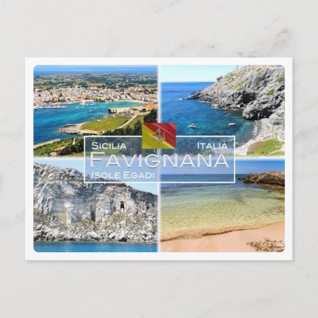 IT Italy - Sicily - Isole Egadi - Favignana - Postcard (Front)