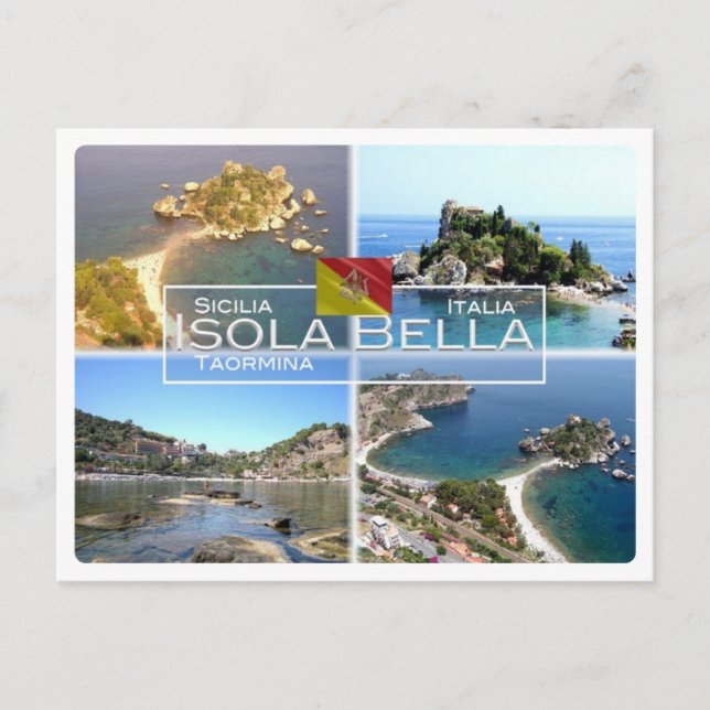 IT Italy - Sicily - Taormina - Isola Bella - Postcard (Front)