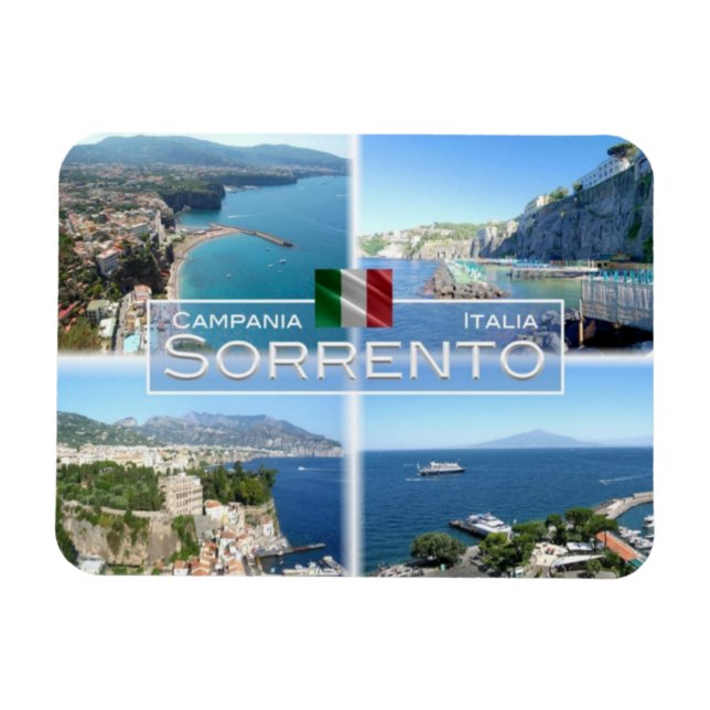 IT Italy - Sorrento - Napoli - Vesuvio - Magnet (Horizontal)