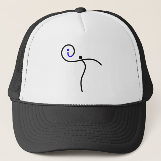 it Logo, 01 Black/Blue. Trucker Hat (Front)