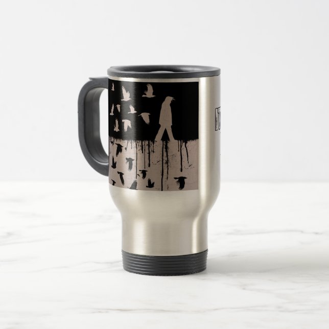 It Looks Back travel mug (Front Left)