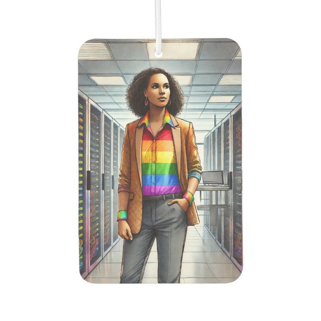 IT manager Car Air Freshener (Front)