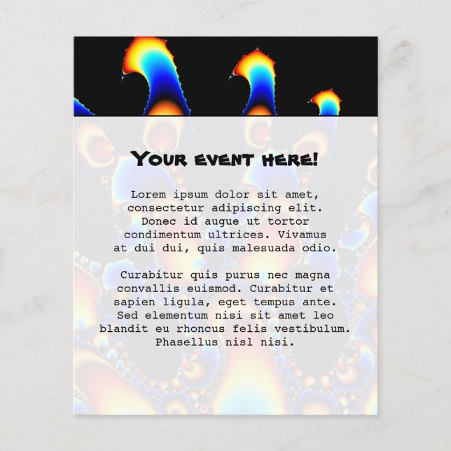 It - Mandelbrot Fractal Flyer (Front)