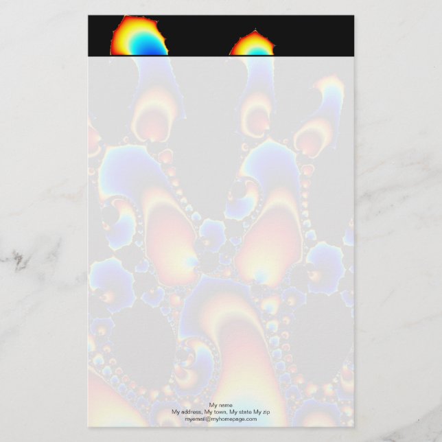 It - Mandelbrot Fractal Stationery (Front)