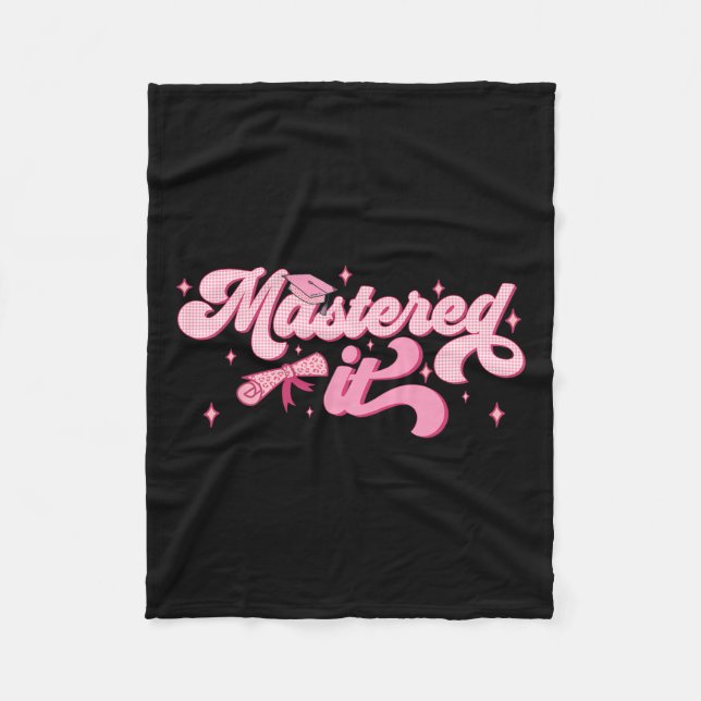 It Masters Degree Graduate Mba Graduation  Fleece Blanket (Front)
