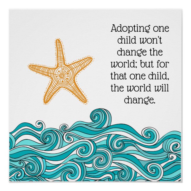 It Matters to This One Starfish Poster (Front)