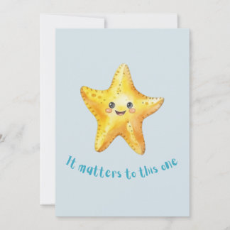 It Matters to This One, Starfish Story. Announcement