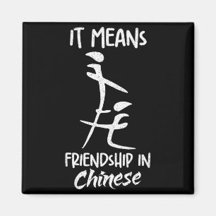 It Means Friendship In Chinese Funny Sarcasm Meme  Magnet
