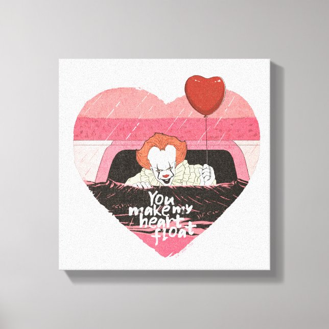 IT | Pennywise - You Make My Heart Float Canvas Print (Front)