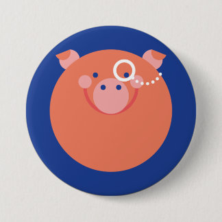 It plates Minimal Pig 7.5 Cm Round Badge