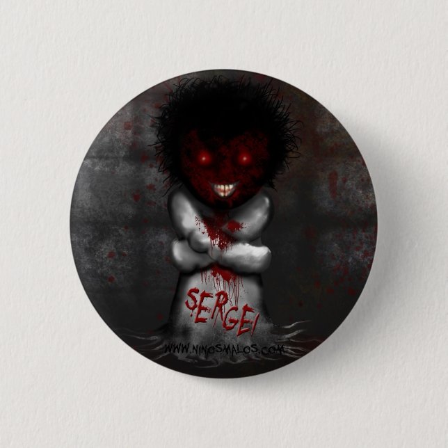 It plates Sergei 6 Cm Round Badge (Front)
