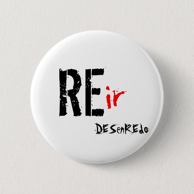 it plates To laugh Disentanglement 6 Cm Round Badge (Front)